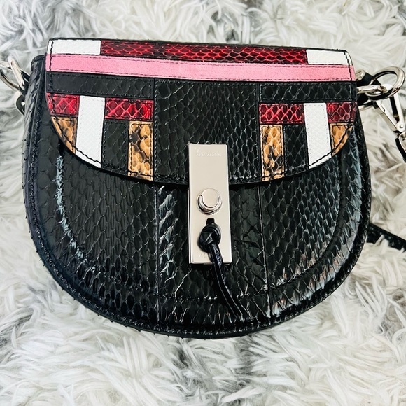 Altuzarra Handbags - Altuzarra Ghianda Mini Snakeskin Saddle Bag, Multipattern